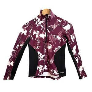 Kerrits Equestrian Riding Jacket Girls Size Medium Zip Up Soft Shell Horse Print